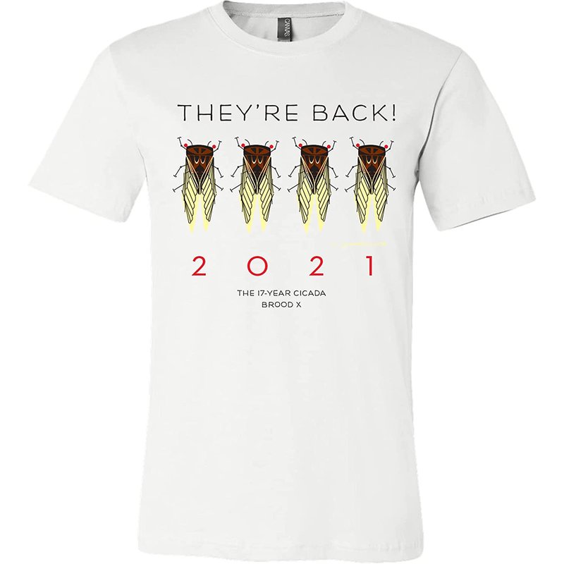 Charley Harper Cicada Unisex They're Are Back 2021 — T-shirts pour hommes