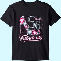56 And & Fabulous 1965 56th Birthday Gift Tee For Womens T-shirt