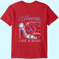 Stepping Into 55th Birthday Born 1965 Gifts 55 Years Old T-shirt