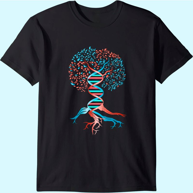 Dna Tree Of Life Funny Dna Tee T-shirt — T-shirts pour hommes