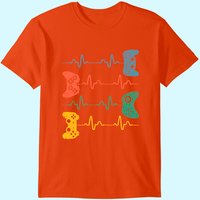 Gamer Heartbeat T-shirt Video Game Lover Gift Shirt T-shirt