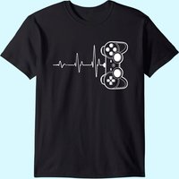 Gamer Heartbeat T-shirt Video Game Lover Gift Tee