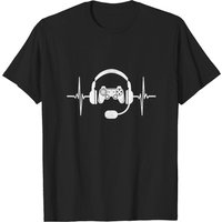 Gamer Heartbeat T-shirt Video Game Lover Gift Shirt T-shirt