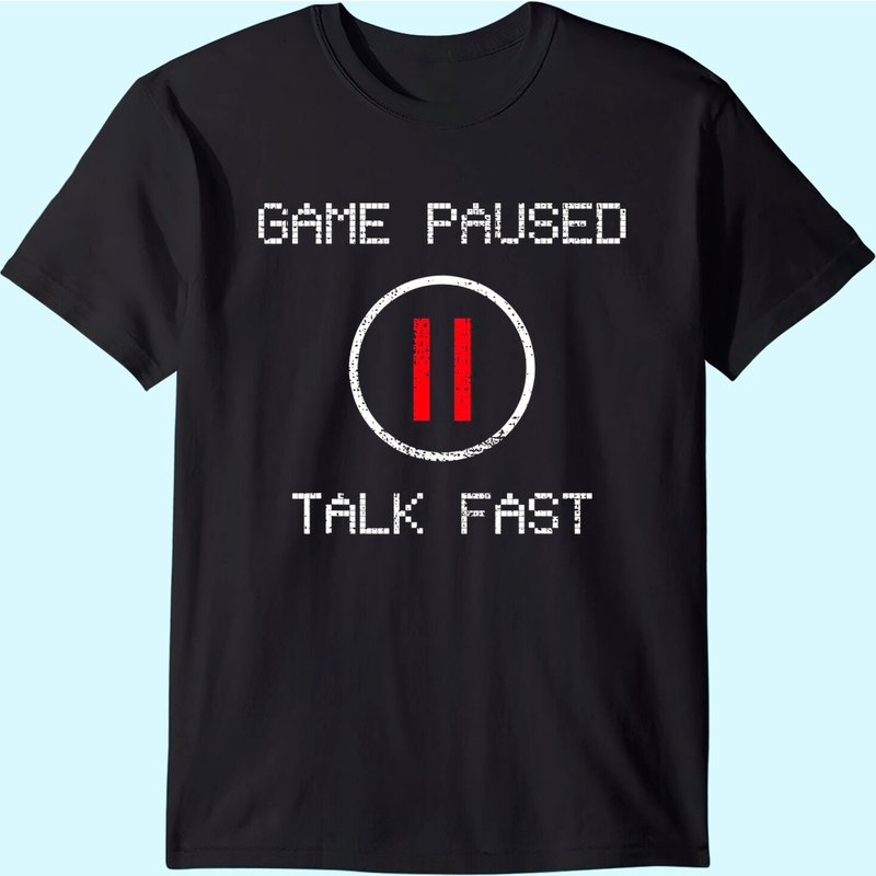 Game Paused Funny Saying Gamer Gift T-shirt — T-shirts pour hommes