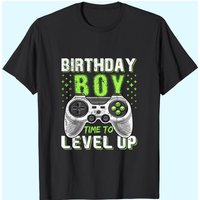 Birthday Boy Time To Level Up Video Game Birthday Gift Boys T-shirt