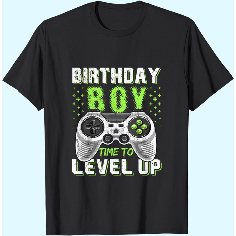 Birthday Boy Time To Level Up Video Game Birthday Gift Boys T-shirt — T-shirts pour hommes