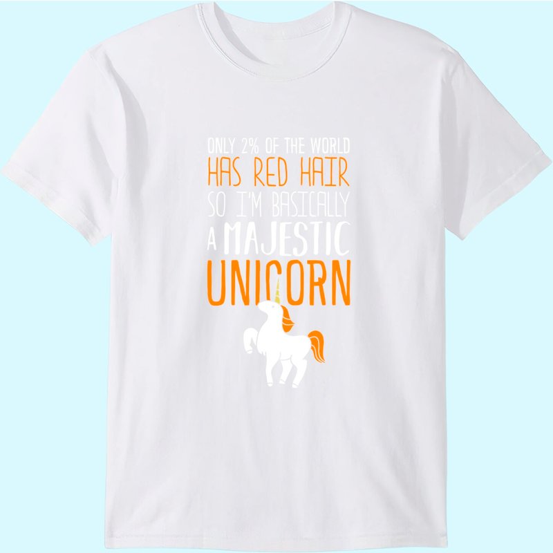 Only 2% Of The World Has Red Hair - Redhead Ginger T-shirt — T-shirts pour hommes