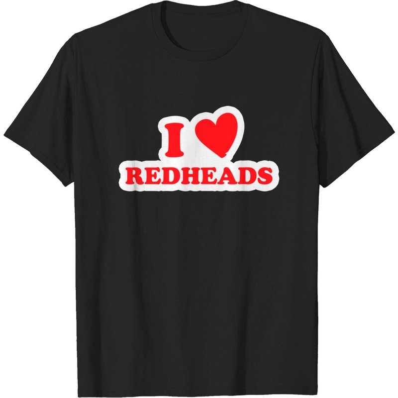 Red Haired Ginger Irish Redhead Lover I Love Redheads T-shirt — T-shirts pour hommes