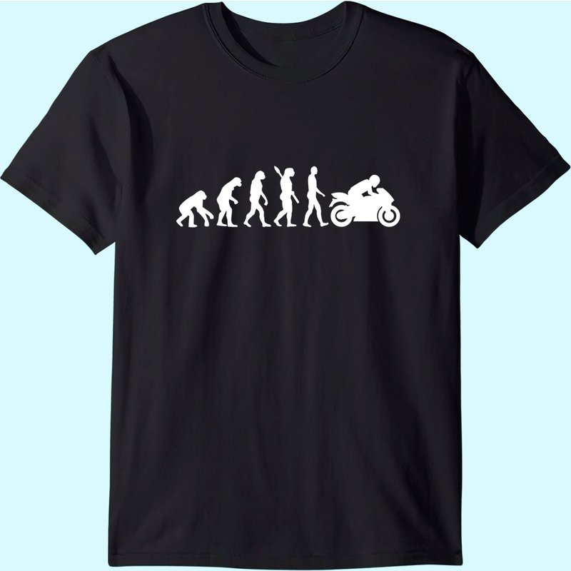 Evolution Motorcycle T-shirt — Mens T Shirts