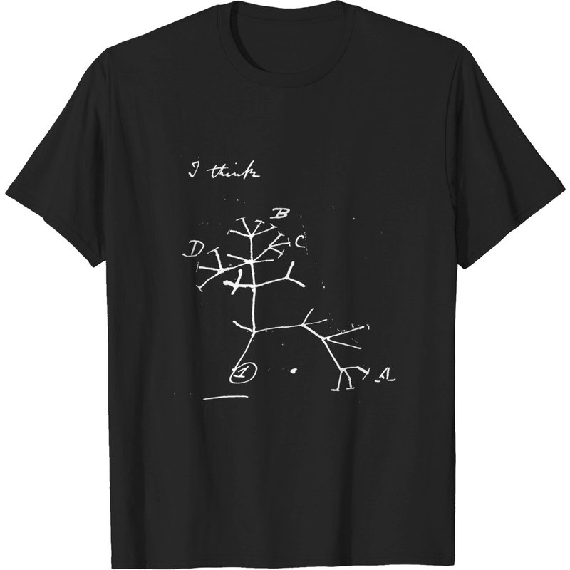 Darwin Tree Of Life Evolution Science Shirt Biology Nerdy T-shirt — T-shirts pour hommes