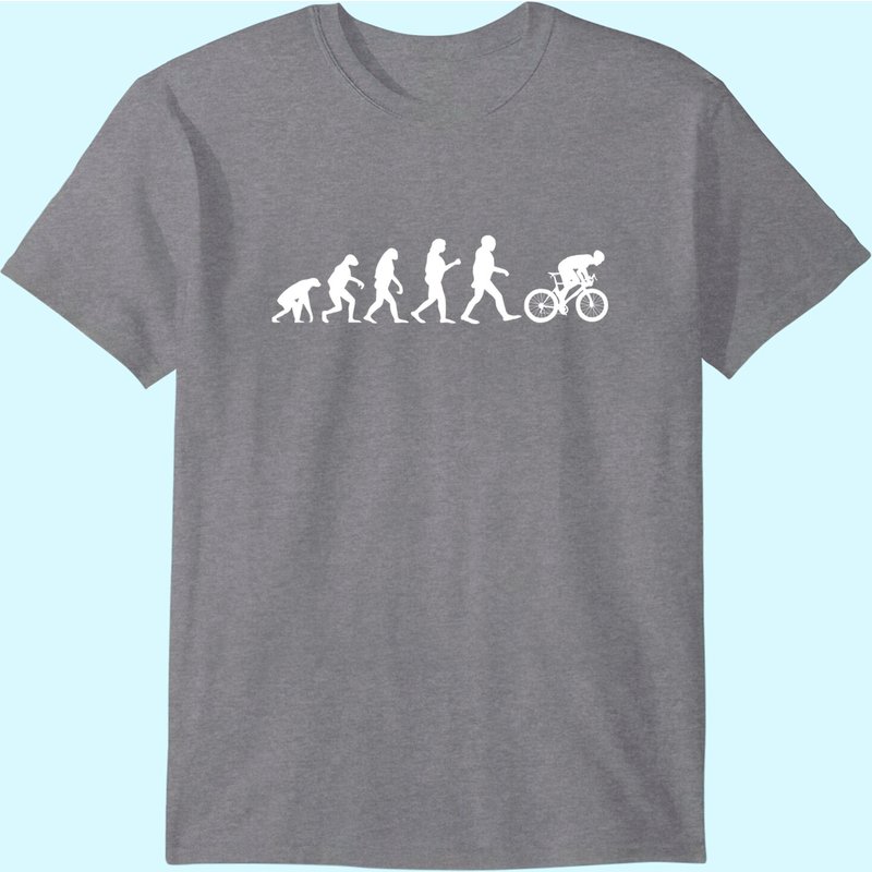 Evolution Cycling Bicycle Road Bike T-shirt — Mens T Shirts