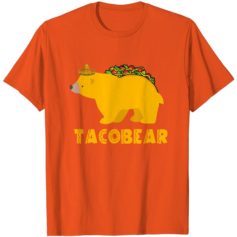Graphic 365 Tacobear Taco Bear Tee Tacos Mexican Food Funny T-shirt — T-shirts pour hommes