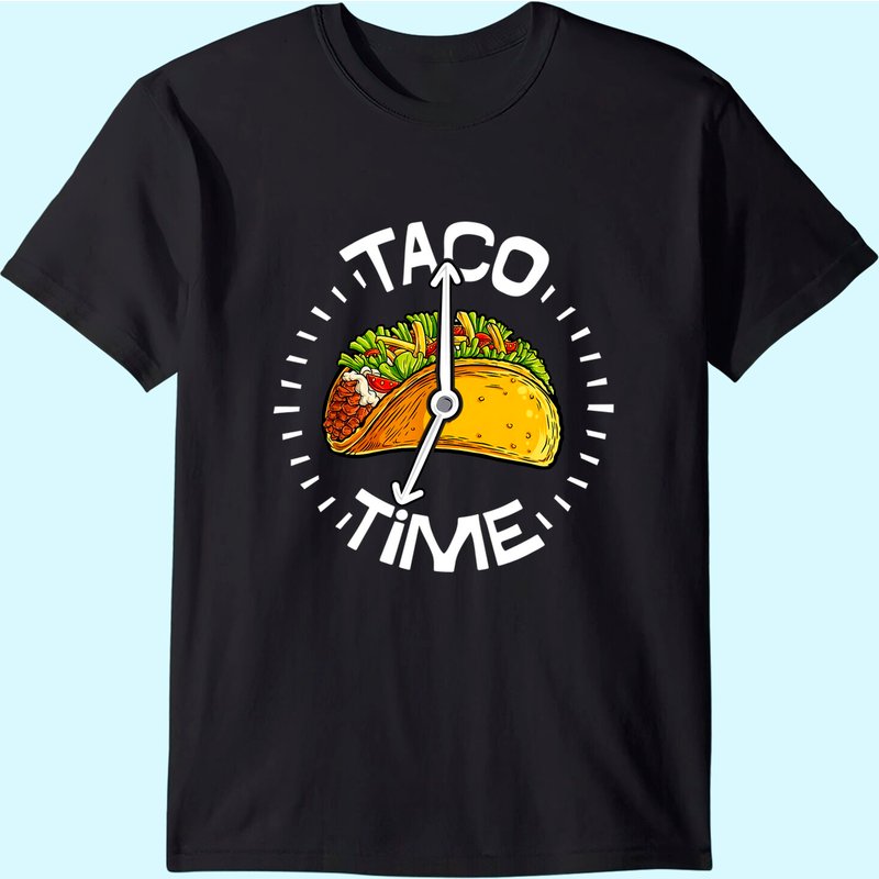 Taco Time T Shirt Cinco De Mayo Men Women Kids Boys Tacos T-shirt — T-shirts pour hommes