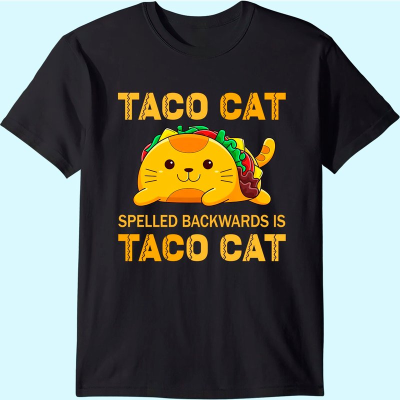 Tacocat Shirt For Kids Taco Cat Cinco De Mayo Tacocat Tacos T-shirt — T-shirts pour hommes