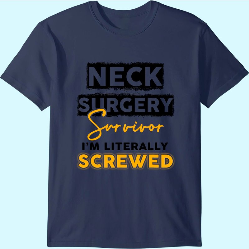 Neck Surgery Survive Implant Survivor Recovery Gifts T-shirt — T-shirts pour hommes