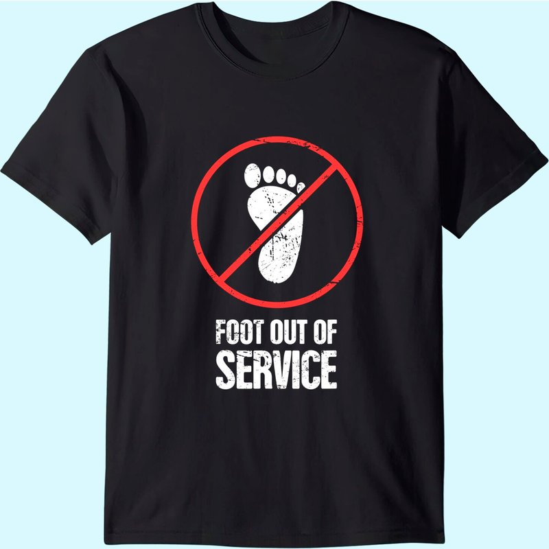 Funny Gift For A Foot Fracture / Broken Foot T-shirt — T-shirts pour hommes