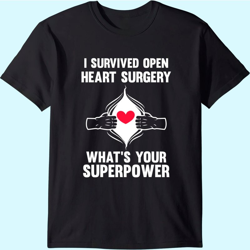 I Survived Open Heart Surgery Open Heart Surgery Men Women T-shirt — T-shirts pour hommes