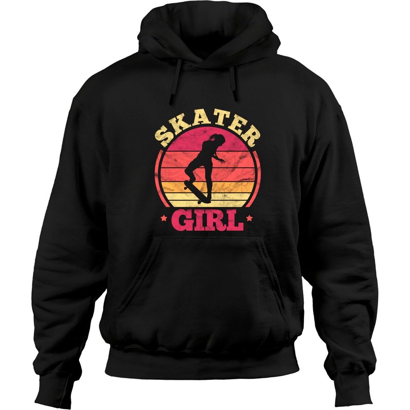 Skater Skateboard Skateboarding For Girls Pullover Hoodie — Sweats à capuche pour hommes