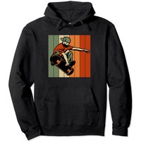 Skateboard Skater Vintage Skateboarding Gift Boys Teens Men Pullover Hoodie