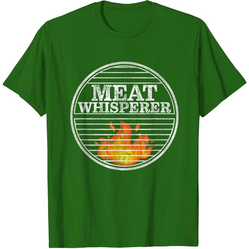 Funny Bbq Grill Dad Meat Whisperer Bbq Grilling T-shirt — T-shirts pour hommes