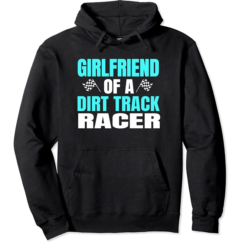 Racer Girlfriend Dirt Track Racing Pullover Hoodie — Sweats à capuche pour hommes
