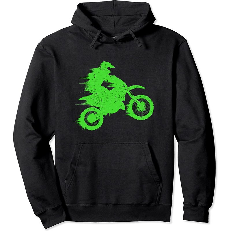 Dirt Bike Hoodie, Motocross Hoodie, Dirt Bike Racing Pullover Hoodie — Sweats à capuche pour hommes