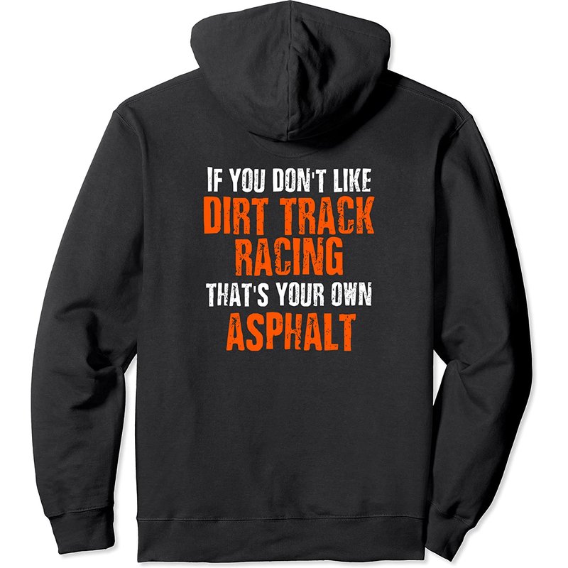 Dirt Track Racing Sprint Car Racing Quote Pullover Hoodie — Sweats à capuche pour hommes