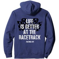 Dirt Track Racing Gear Checker Flag Racing Race Flag Pullover Hoodie — Sweats à capuche pour hommes