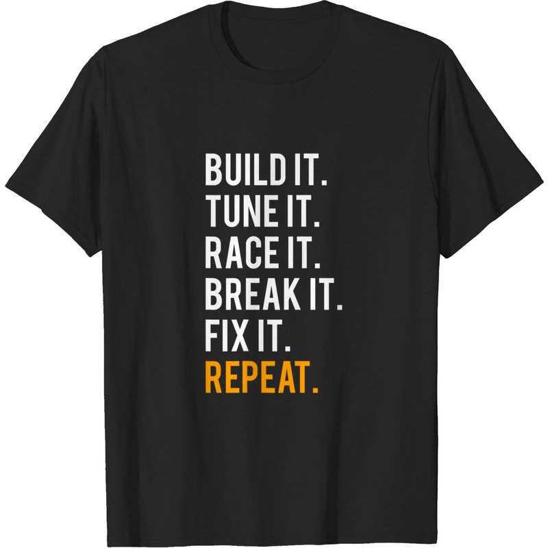 Tune Break Race Fix Repeat Shirt — T-shirts pour hommes