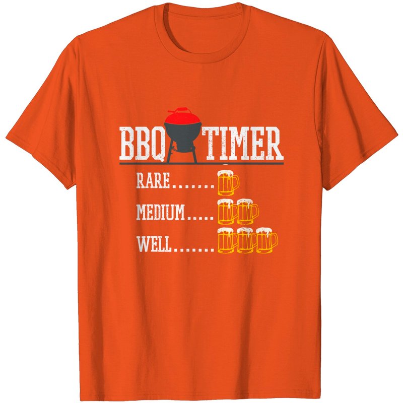 Bbq Timer - Funny Beer Steak Grilling Grill Chef Gift T-shirt