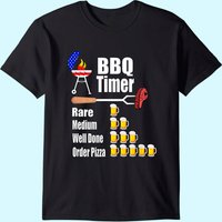 Funny Bbq Timer - Barbecue Grill Grilling Gift T-shirt — Mens T Shirts