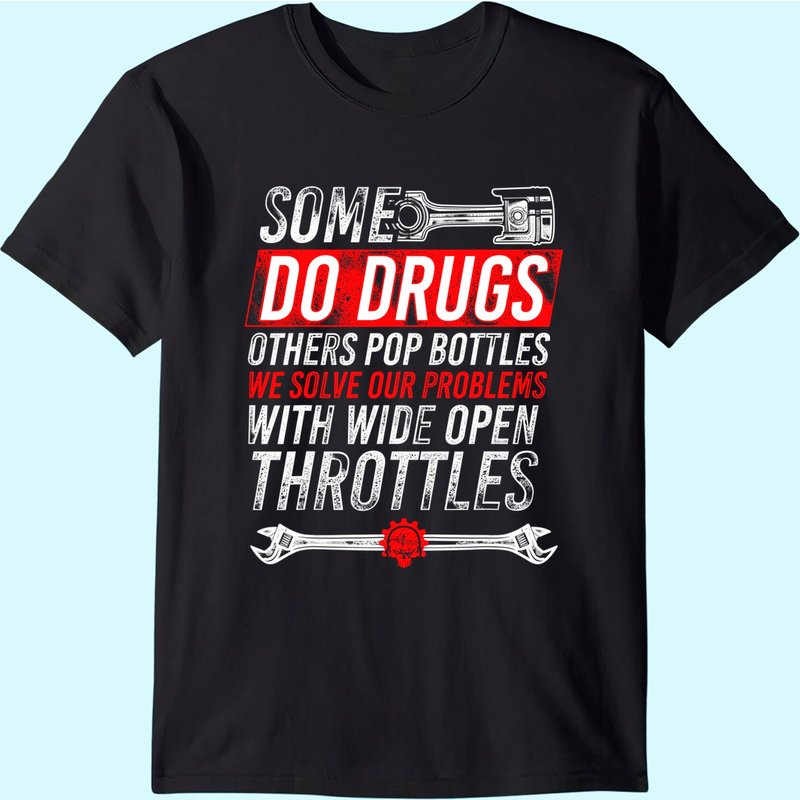 Wide Open Throttle T-shirt - Car Or Truck Racing T-shirt — Mens T Shirts