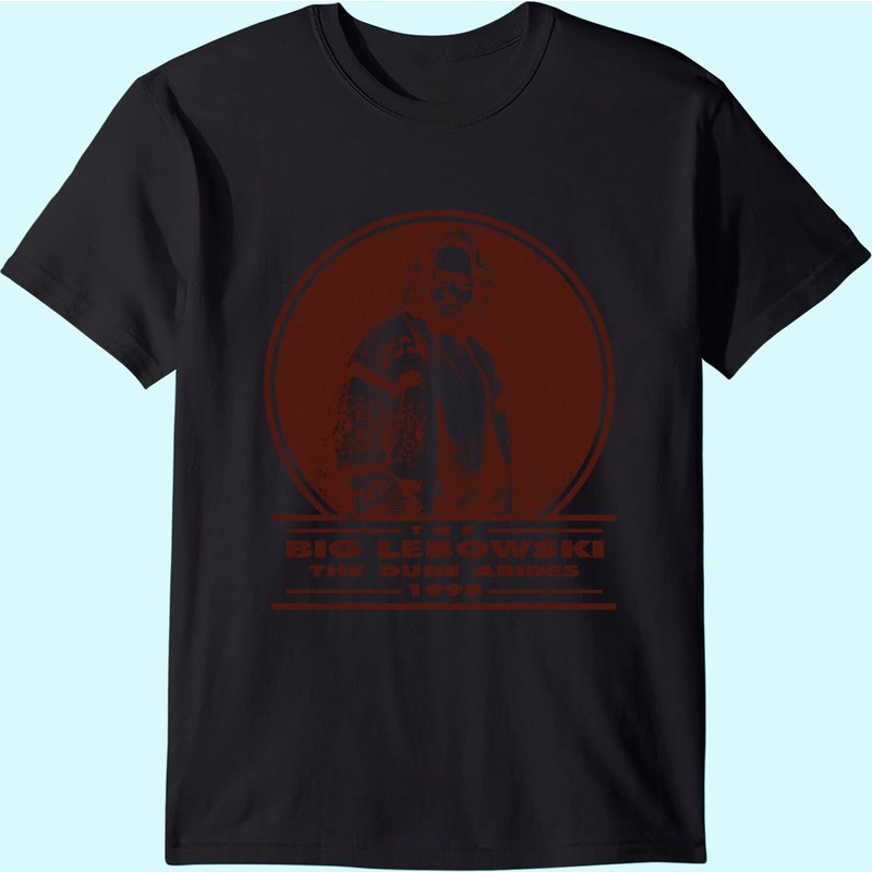T-shirt graphique Distressed Dude Abides de The Big Lebowski pour hommes — T-shirts pour hommes