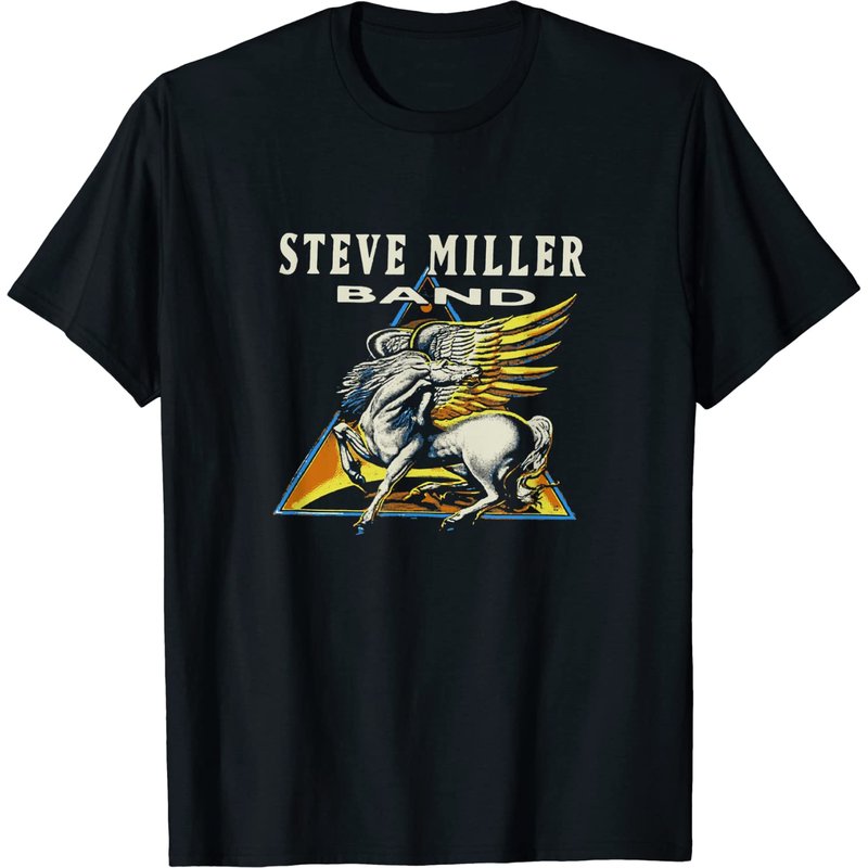 T-shirt Threshold de Steve Miller Band pour hommes en noir — T-shirts pour hommes