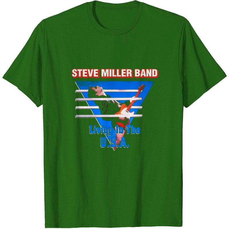 T-shirt Steve Miller Band Living In The USA pour hommes — T-shirts pour hommes