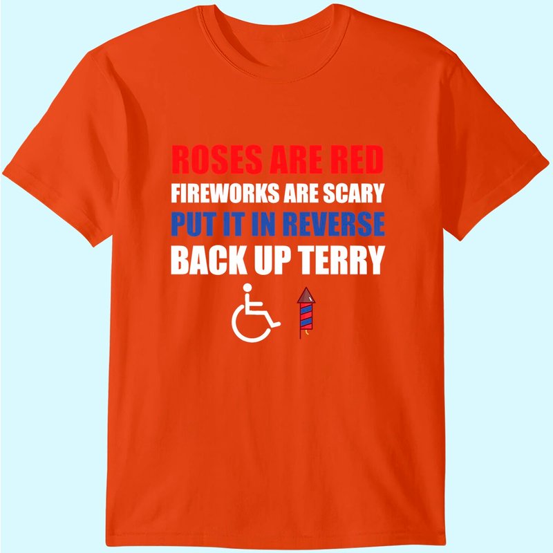 T-shirt humoristique Put It In Reverse Back Up Terry pour le 4 juillet — T-shirts pour hommes
