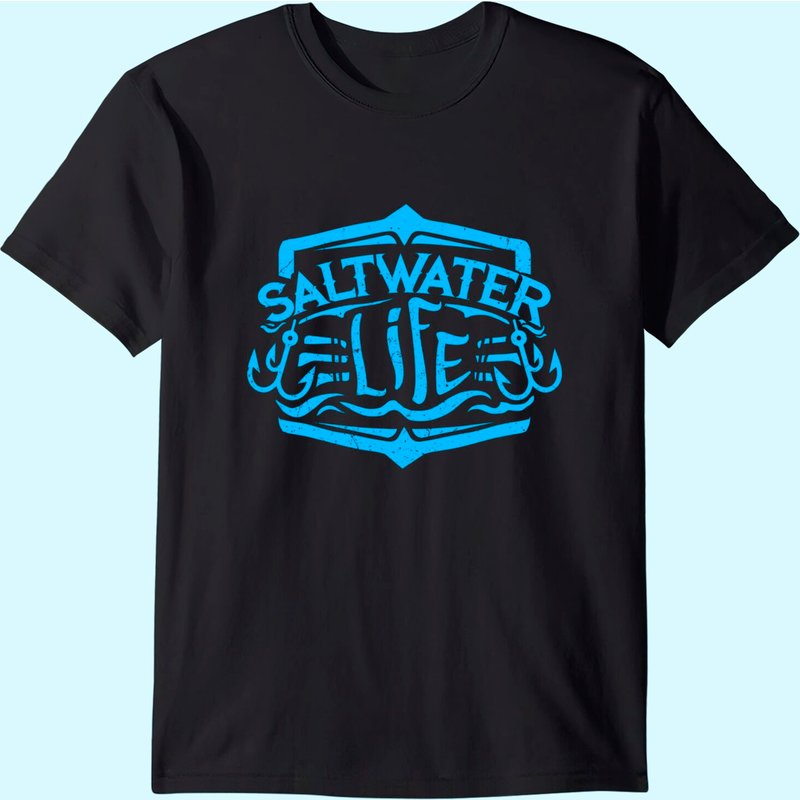 T-shirt Saltwater Life - T-shirt de pêche pour hommes — T-shirts pour hommes