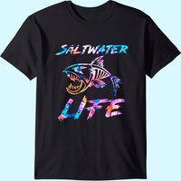 Saltwater Life Fishing T-Shirt for Men