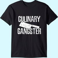 T-shirt Vintage Chef Noir Culinaire Gangster pour Hommes