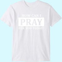 T-shirt Pray pour hommes Foi Comment puis-je prier