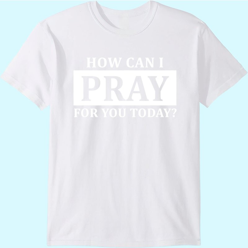 T-shirt Pray pour hommes Foi Comment puis-je prier — T-shirts pour hommes