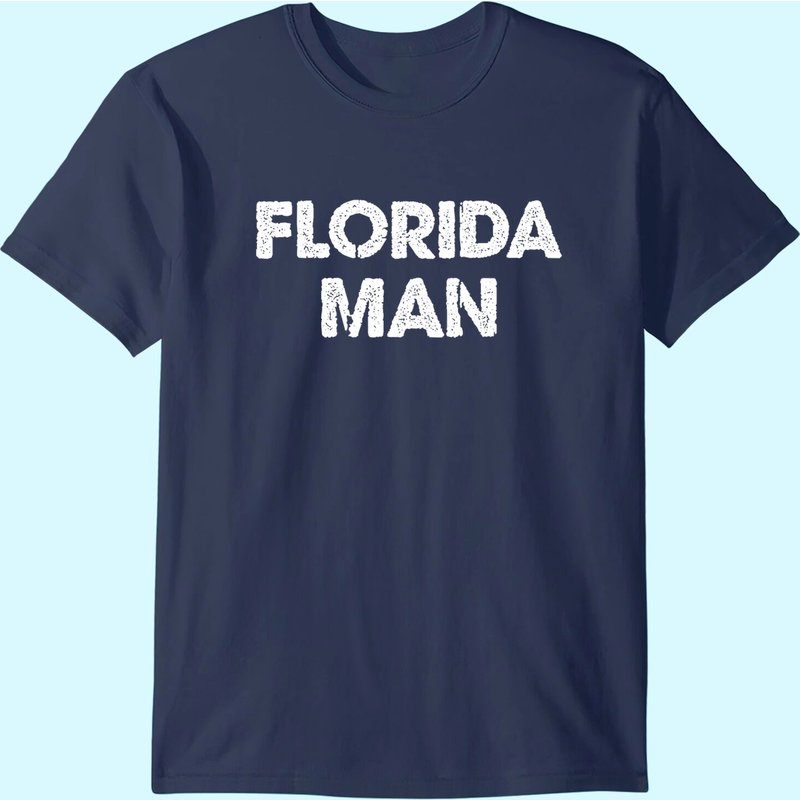 T-shirt pour hommes Florida Man en noir — T-shirts pour hommes