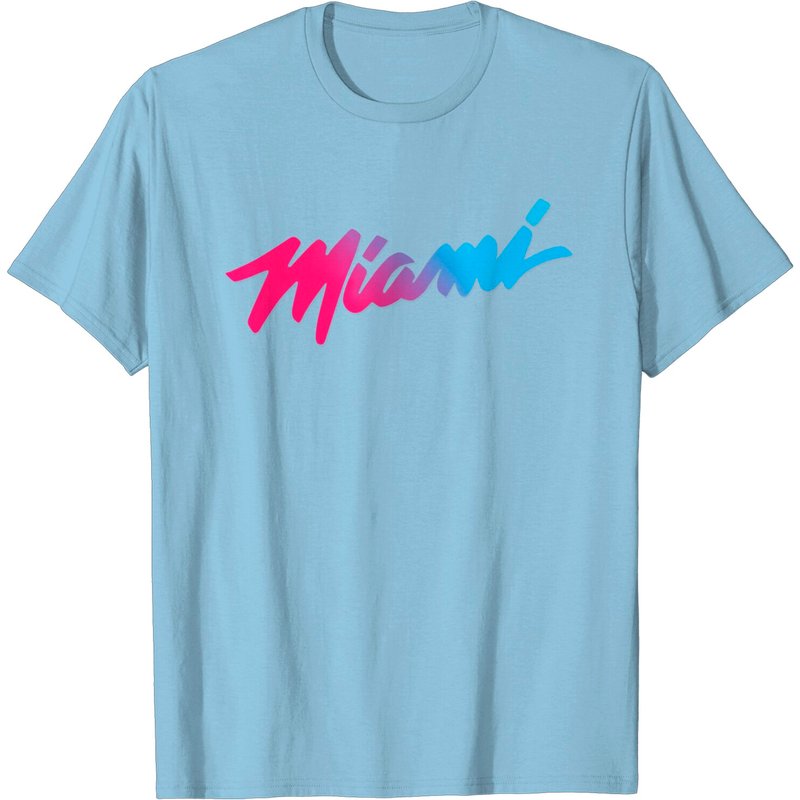T-Shirt pour hommes Miami Script en noir