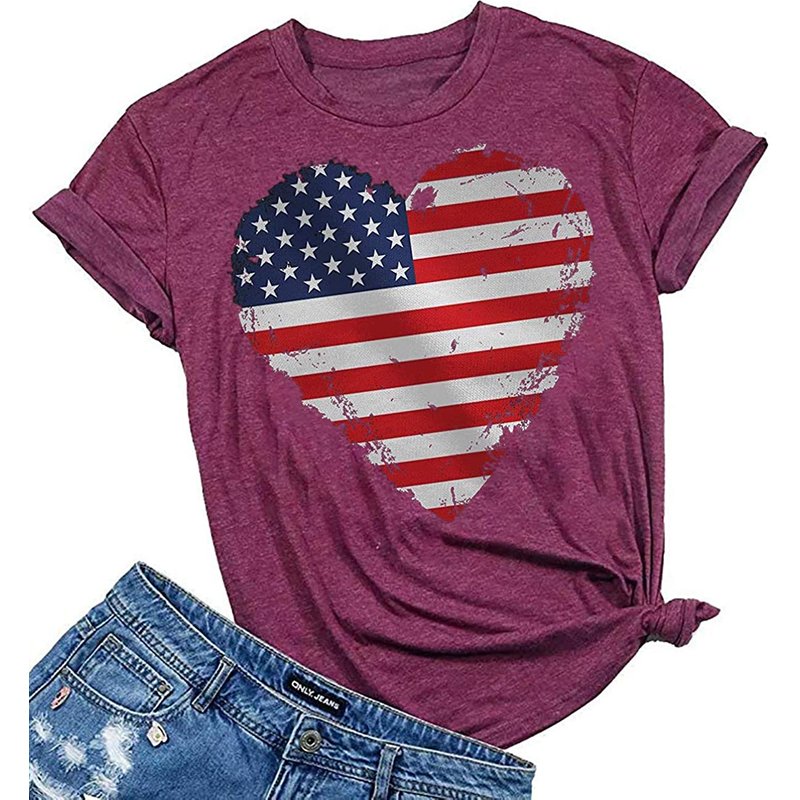 T-shirt pour hommes avec drapeau américain, graphique patriote du 4 juillet — T-shirts pour hommes
