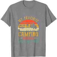 Mon T-shirt Vintage Préféré de Camping Appelle Moi Papa