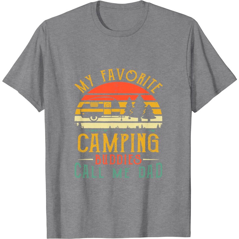 Mon T-shirt Vintage Préféré de Camping Appelle Moi Papa — T-shirts pour hommes