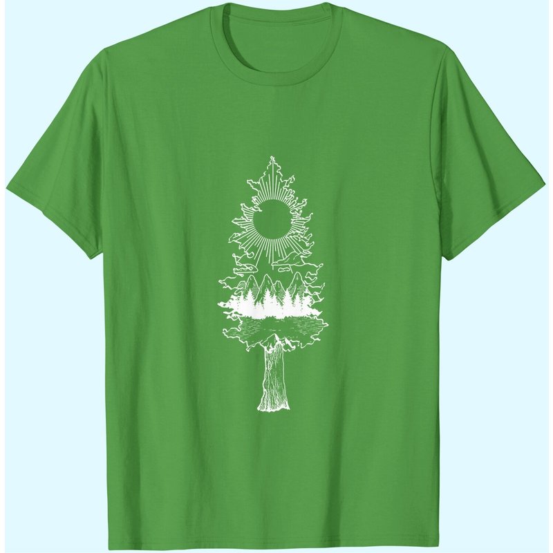 T-shirt Classy Mood avec Arbre de Pin pour Hommes - T-shirt Nature — T-shirts pour hommes