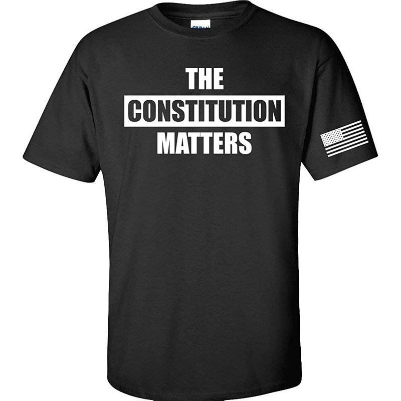Gadsden And Culpeper T-Shirt La Constitution Compte - Noir