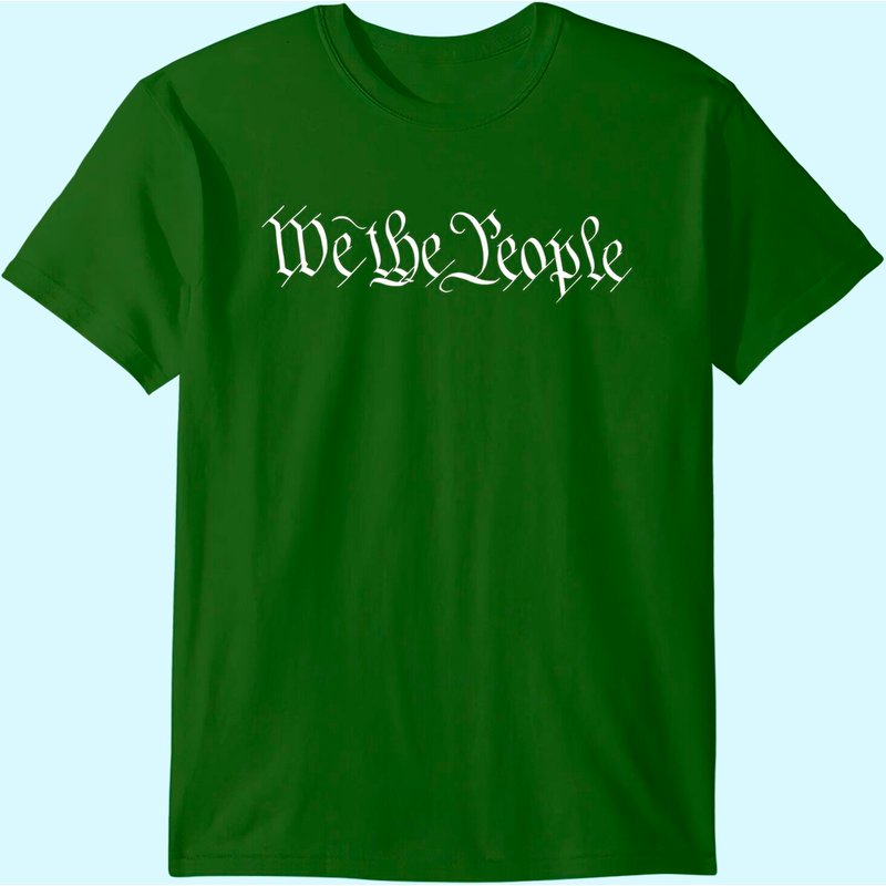 T-shirt We The People USA Préambule Constitution Amérique 1776 — T-shirts pour hommes