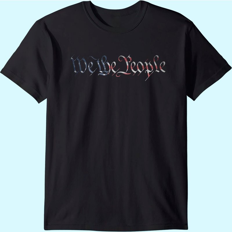 T-shirt U.S. Constitution "We The People" Drapeau Américain pour Hommes — T-shirts pour hommes